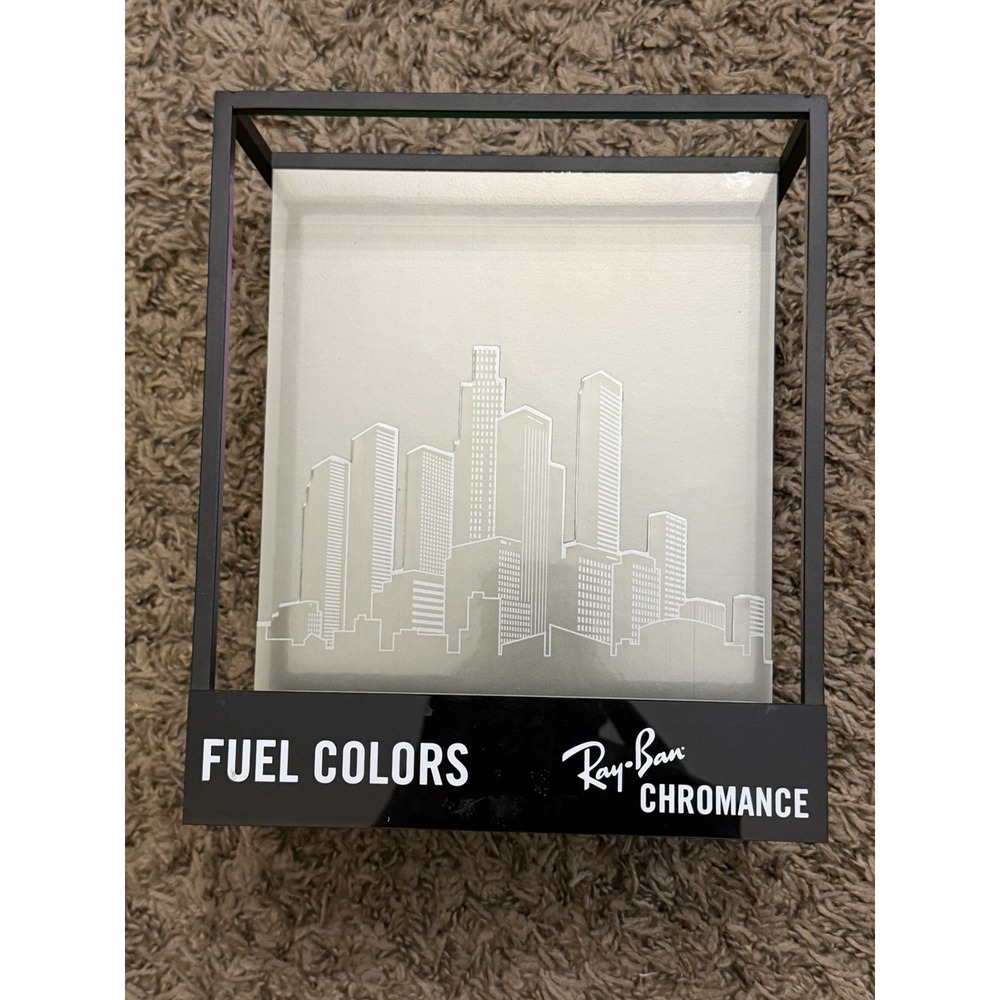 Ray-Ban Chromance Polar Lenses Display Sign, Stop Glare Counter Showcase Metal